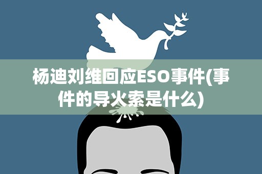 杨迪刘维回应ESO事件(事件的导火索是什么)