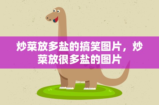 炒菜放多盐的搞笑图片，炒菜放很多盐的图片