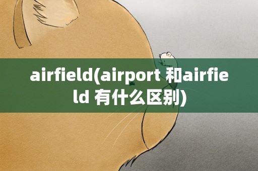 airfield(airport 和airfield 有什么区别)