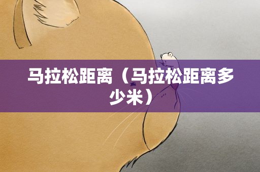 马拉松距离（马拉松距离多少米）