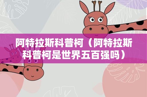 阿特拉斯科普柯（阿特拉斯科普柯是世界五百强吗）