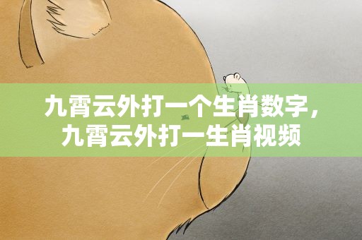 九霄云外打一个生肖数字，九霄云外打一生肖视频