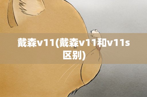 戴森v11(戴森v11和v11s区别)
