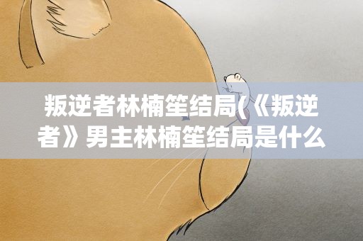 叛逆者林楠笙结局(《叛逆者》男主林楠笙结局是什么)