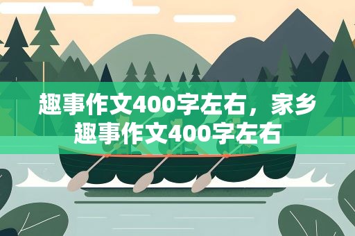 趣事作文400字左右，家乡趣事作文400字左右