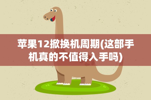 苹果12掀换机周期(这部手机真的不值得入手吗)