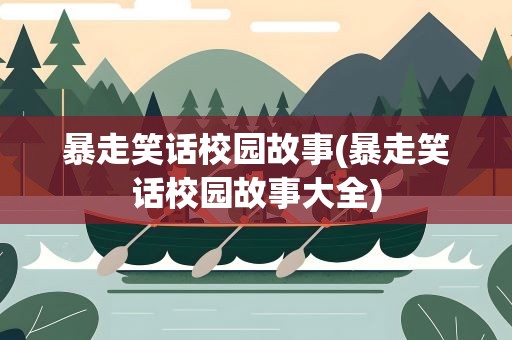 暴走笑话校园故事(暴走笑话校园故事大全)