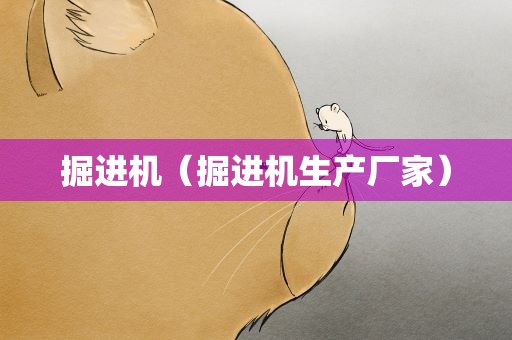 掘进机（掘进机生产厂家）