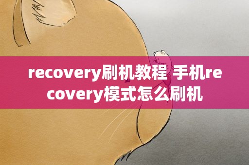 recovery刷机教程 手机recovery模式怎么刷机