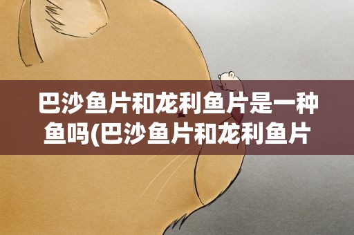 巴沙鱼片和龙利鱼片是一种鱼吗(巴沙鱼片和龙利鱼片是一种鱼吗巴沙鱼片和龙利鱼片的区别)