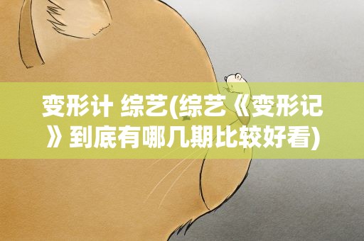 变形计 综艺(综艺《变形记》到底有哪几期比较好看)