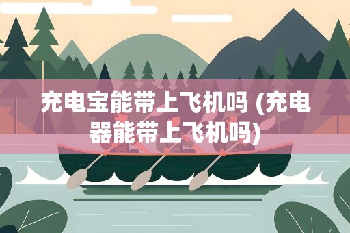充电宝能带上飞机吗 (充电器能带上飞机吗)