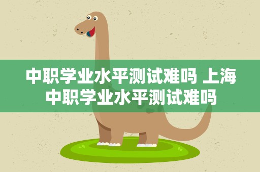 中职学业水平测试难吗 上海中职学业水平测试难吗