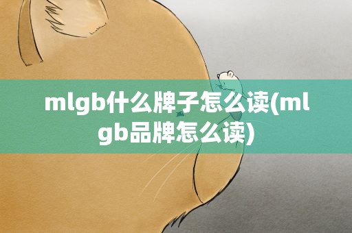 mlgb什么牌子怎么读(mlgb品牌怎么读)