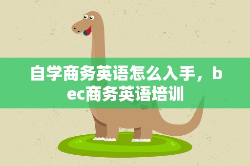 自学商务英语怎么入手，bec商务英语培训